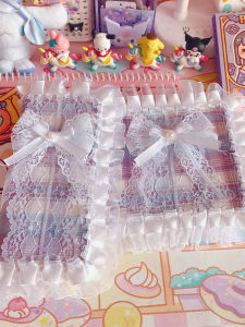 Fresh JK Lolita A65 Book Cover Handmade Lace Trim Square Notebook Journal Gift Book Skin Book Jacket Cultural Supplies