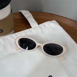Bella Same Style Fashion Retro Small Narrow Frame Oval Sunglasses Womens Small Face Sunglasses Matching Handy Gadget Decoration Fashionable