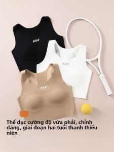 MiiOW | Áo ngực thể thao chống sốc cho bé gái MiiOW Catwoman Áo ngực không dây cạp cao mùa hè 2025 Áo ngực trẻ em lớn