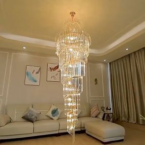 Modern LED Three-Color Indoor Lighting: Kitchen Lamp & Long-Line Chandelier for Villas & Hotels