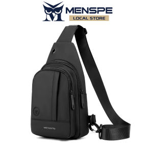 MENSPE Men Bag Chest Pack Functional Chest Bag Crossbody Chest Bag Zipper Bag Sports Bag Waterproof Bag Street Shoulder Bag Messenger Bag Travel Bag Work or Business Bag