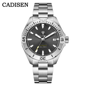 CADISEN NEW Top Brand Sports Men Mechanical Wristwatch Luxury Automatic NH35 Watch Mens Stainless Steel 200M Waterproof Clock
