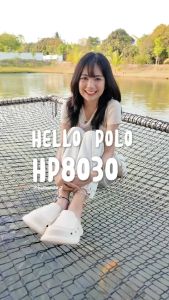 Hello Polo รองเท้าแตะ รองเท้าหัวโต ส้นหนา 3.5 ซม ระบายอากาศได้ เบาสบาย กันลื่น แฟชั่นฤดูร้อน รองเท้านุ่มผู้หญิง ในร่มและกลางแจ้ง HP8030
