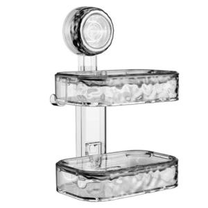 Q Soap Holder Suction Cup Wall Hanging Bathroom Organizer Soap Box Soap Organizer Double Layer Soap Holder