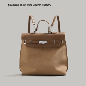 URCDN RDALVO | Ba lô Dung lượng Lớn Đơn giản cho Sinh viên Nữ Phong cách Retro