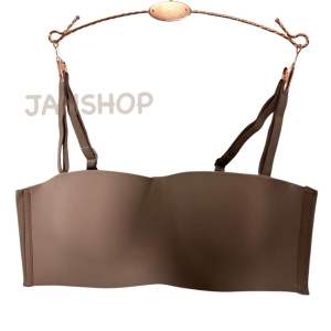 [B7]เสื้อในทรงเกาะอกไร้ขอบ ไร้โครง คัพC-D 34-42 (4ตะขอ4ระดับ)