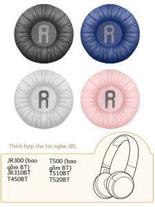Ốp Lưng Tai Nghe JBL Tune510 T520 BT T510BT Bằng Da T500 T450 JR310 JR300 Phụ Kiện Thay Thế Cho Trẻ Em Ốp Lưng Tai Nghe Mềm