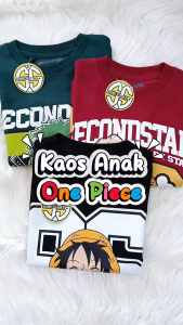 KAOS SECONDSTAR ONE PIECE VOL. 2 SERIES Usia 1-10 Tahun / KAOS DISTRO ANAK LAKI LAKI
