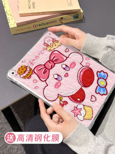 Transparent Protective Case for iPad Air 5 2022 New Model iPad 10 Mini 6 10.2 Inch with Pen Holder Slot Cute Cartoon Silicone Shell