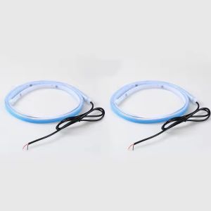 2pcs LED Car Door Opening Warning Atmosphere Light Strip 120cm Decoration Welcome Decor Ambient Lamp Safety Auto Accessories 12v