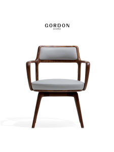 North America Black Walnut Solid Wood Rotating Back Chair Leisure Office Computer Desk Chair Home Use Owner Tea Chair