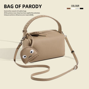 New Moon Bag of Parody Soft Leather Commuter Crossbody Handbag Small Fashionable European Style Single Shoulder Handle Bag