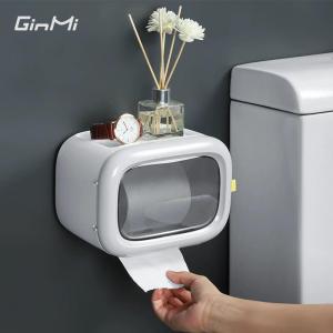 Wall-mounted Creative Tissue Box Holder No Drilling Required