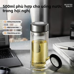 Supor | Cốc Kính Hai Lớp Chống Nhiệt Borosilicate