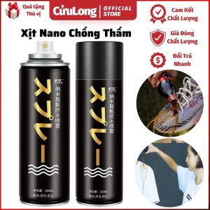 Chai Xịt Nano Chống Thấm Nước Giày Dép Quần Áo Túi Ví Mũ Nón bình xịt phun sương bảo quản chống ố vàng thấm dầu bám bẩn