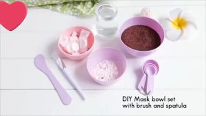 ( BISA COD ) PROMO Mangkuk Masker Wajah Set 4in1 Kosmetik Mangkok Spatula Sendok Takar / Peralatan Masker / Masker Set
