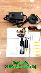 Bộ 1 máy xăm để các bạn học xăm và thực hành làm việc