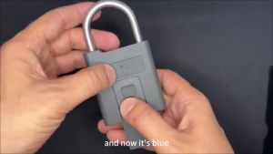 eLinkSmart Smart Padlock Fingerprint Lock with APP Smart Door Lock Padlocks Heavy Duty USB Rechargeable Waterproof For Gate Door Locker
