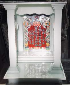 Tủ thờ thần tài địa 50x50x60cm kính ghép 2 lớp