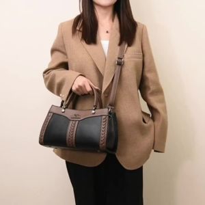 Túi Xách Nữ Nhiều Lớp Thời Thượng Thiết Kế Sang Trọng Chất Liệu Da Mềm Đeo Vai Đeo Chéo Có Dây Đeo Điều Chỉnh Túi Tote Thông Dụng Cho Mọi Dịp