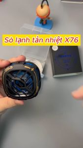 Tản Nhiệt Sò Lạnh Cao Cấp X76 Hỗ Trợ Magsafe và Kẹp: Đẹp Mắt và Hiệu Suất Tối Ưu ( Tặng bao tay gaming cao cấp )