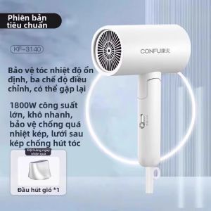 CONFU | Bàn Phím Sấy Tóc Kango 1800W Có Thể Gập Lại Bảo Vệ Tóc Nhiệt Độ Ổn Định Sử Dụng Tại Nhà Phòng Ký Túc Xá Sinh Viên Phòng Làm Tóc Chuyên Nghiệp