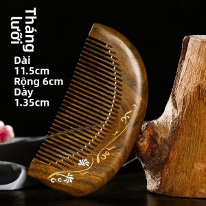 Lược Đàn Hương Thiên Nhiên Dài Tóc Cho Phụ Nữ Nhỏ Gọn