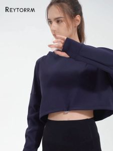 Reytorrm Hoodie Olahraga Wanita Lengan Panjang Long Sleeve Oversize(WT004)