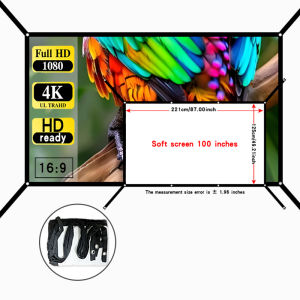 Extended projection screen supports high-definition projection portable screen can be folded for easy carrying