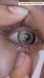 COD SOFTLENS MINI MOONDOLL BROWN 14MM NORMAL ONLY