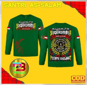 T-Shirt Kaos Sykeher Mania  Santri As-Salam Kaos Anak Dan Dewasa Combet 30s Bisa Custom Nama/Gambar Anak Sesukamu