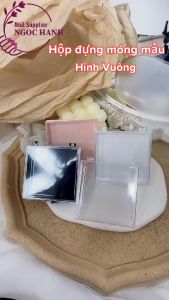 Hộp đựng móng mẫu nail box trong suốt hộp đựng mi fan mi khay bảo quản móng đựng trang sức NAILBOX - H013