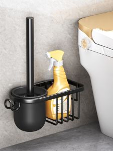 Universal หัวแปรงห้องน้ําเปลี่ยนในครัวเรือนเครื่องมือทําความสะอาดห้องน้ําพลาสติก Punch-ฟรีติดตั้งเพื่อสุขอนามัย