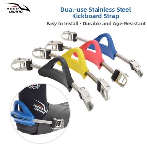 Dinggelvxing | Dual-use Stainless Steel Jet Fin Dive Fins with Spring Heel and OMS Straps