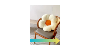 Modern simple rattan dining chair small apartment living room solid wood backrest Nordic