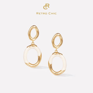 Ripple Hoop Earrings Vintage Fashion