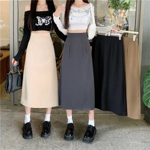 Gray Suit Style High Waist A-Line Mini Skirt Womens plus Size Frock That Hides Belly And Shapes Legs Polyester Fiber Commute