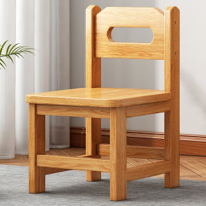 Durable Wooden Stool Home Bathroom Use Backrest Shoe Changing Bench