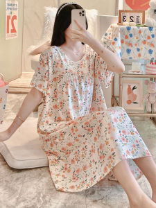 KASIHAN | Summer Lightweight Plus Size Cotton Silk Loose Home Dress Wearable Outdoors