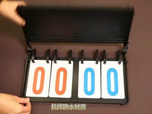 (In stock)Specialized Advanced 4-Digit Score Board Basketball Football Volleyball Table Tennis Scoreboard Flip Badminton Sports Competition Scoring Board