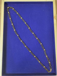 Indian Gold Plated Plain Thali Chain (32 Inches) - Durable Finish (Not 916)