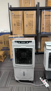 พัดลมไอน้ำเย็น พัดลมตั้งพื้น พัดลม  ความจุแทงค์น้ำ 40L-350ML แถมฟรี Ice pack 2 ชิ้น เหมาะกับห้องขนาด 32ตรม. ปรับส่ายซ้าย-ขวาได้