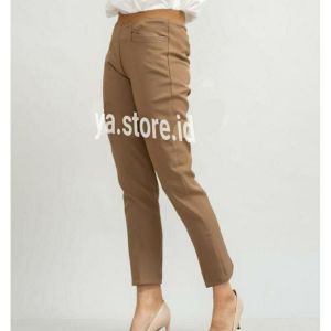 Celana Kerja Wanita Pinggang Karet Bahan Melar Size M L XL XXL 3L 4L 5L