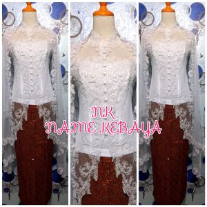 set kebaya akad nikah kebaya putih murah