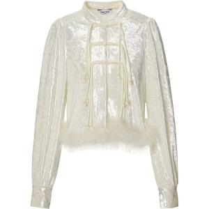 TAMMY TANGS | Removable Feather Diamond Velvet Top Skirt Set Womens New Chinese National Style Detachable Fashionable Streetwear Wind