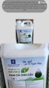 Đạm Cá Hữu Cơ 5l - Tăng Dinh Dưỡng Tự Nhiên Cho Cây Trồng Phát Triển Toàn Diện