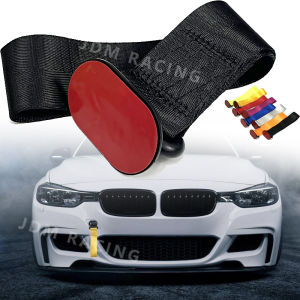 1Pcs Car Color Pendant Tow Strap Belt Tow Rope Sticker Ribbon Car Decorations Sticker Trailer Ropes Bumper Towing Strap