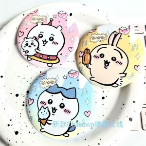 3Pcs Cute Cartoon Chiikawa Tin Badge and Chest Badge Hachiware Usagi Brooch Backpack Pendant Gift Anime