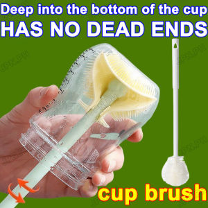Japan 90° Foldable Milk Bottle Cleaning Tool: Multi-Functional Cup Brush