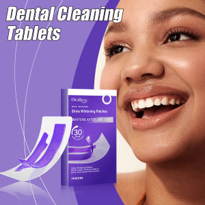 7PCS Whitening cleaning Teeth Stickers 30 Mins Quickly Turn White Gel Strip Improving Dental Yellowing Oral Care Strips